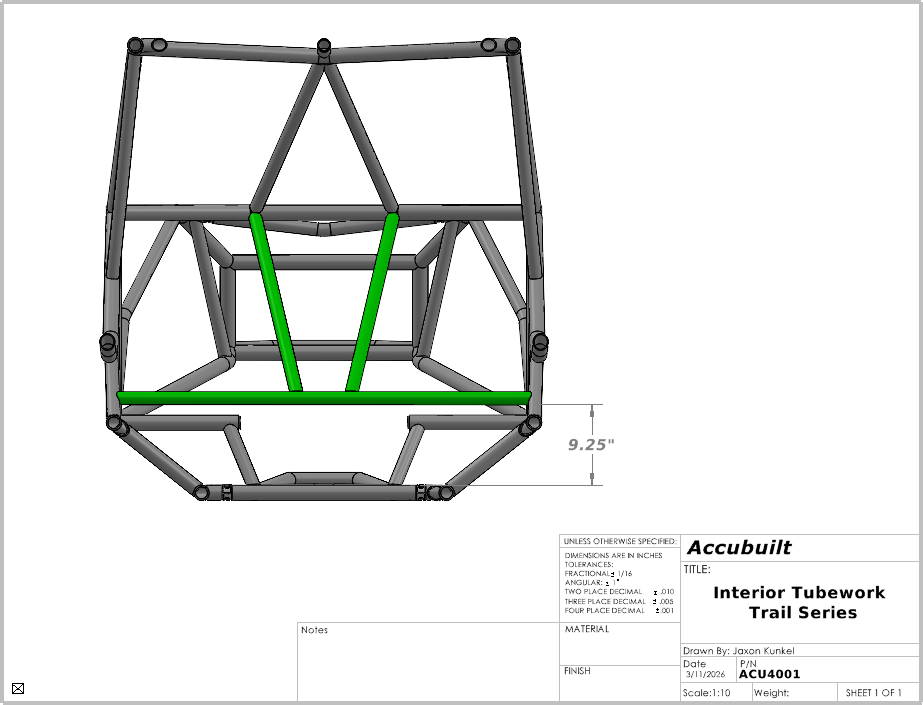 Interior Tubework - Trail Series